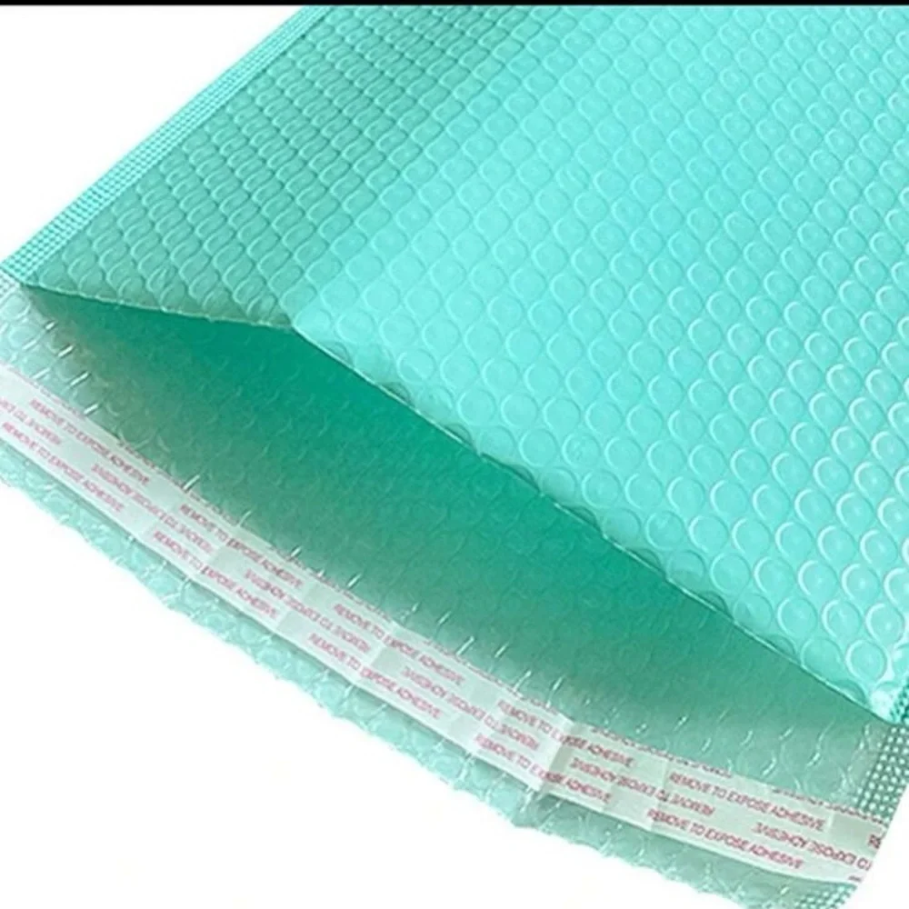 5pcs Solid Color Bubble Mailer Bag, Simple Multi-purpose Waterproof Self…